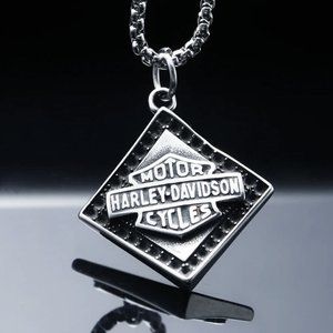 STAINLESS STEEL BIKER MOTORCYCLE NECKLACE - New